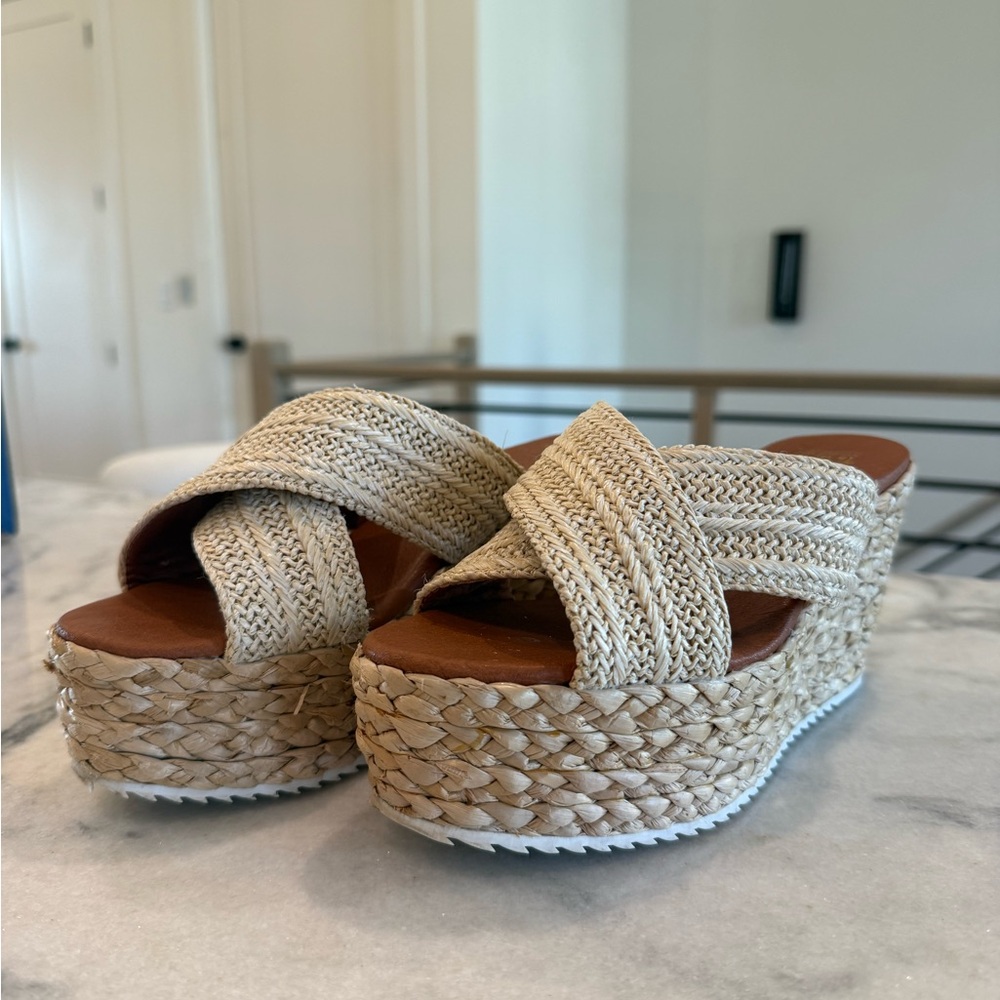 Woven Platform Sandals